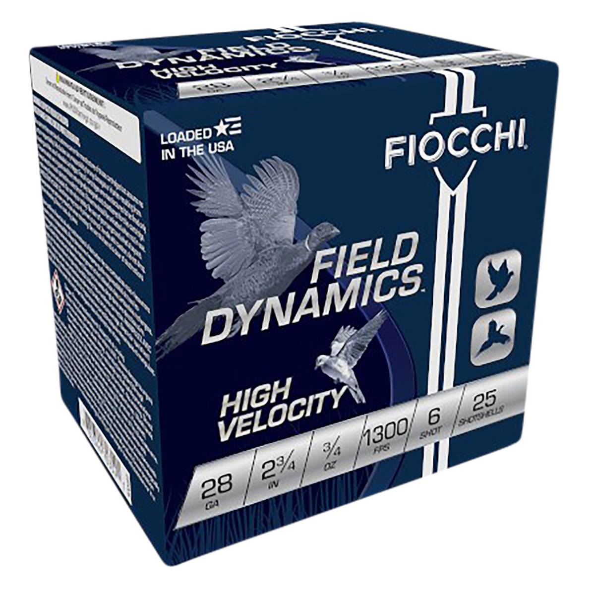 Fiocchi 28HV6 Field Dynamics High Velocity 28Gauge 2.75” 3/4oz 6Shot...-img-0