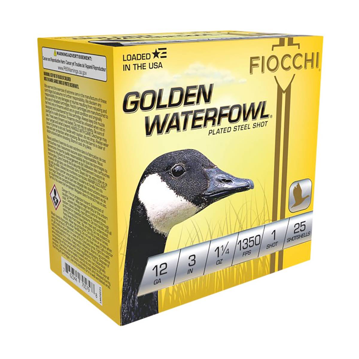 Fiocchi 123SGW1 Golden Waterfowl 12Gauge 3” 1 1/4oz 1Shot 25 Per...-img-0