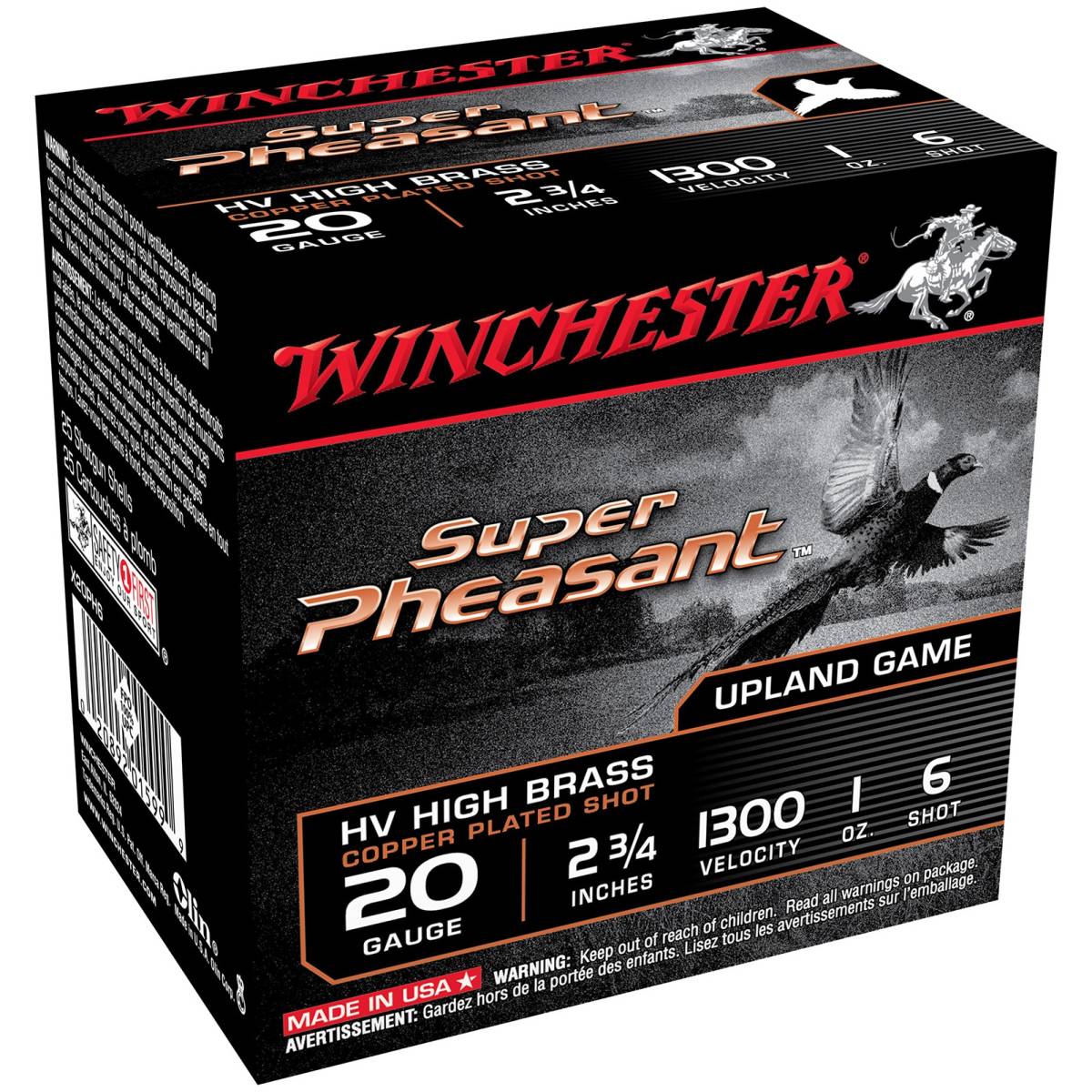 Winchester Ammo X20PH6 Super Pheasant Magnum High Brass 20Gauge 2.75”...-img-0