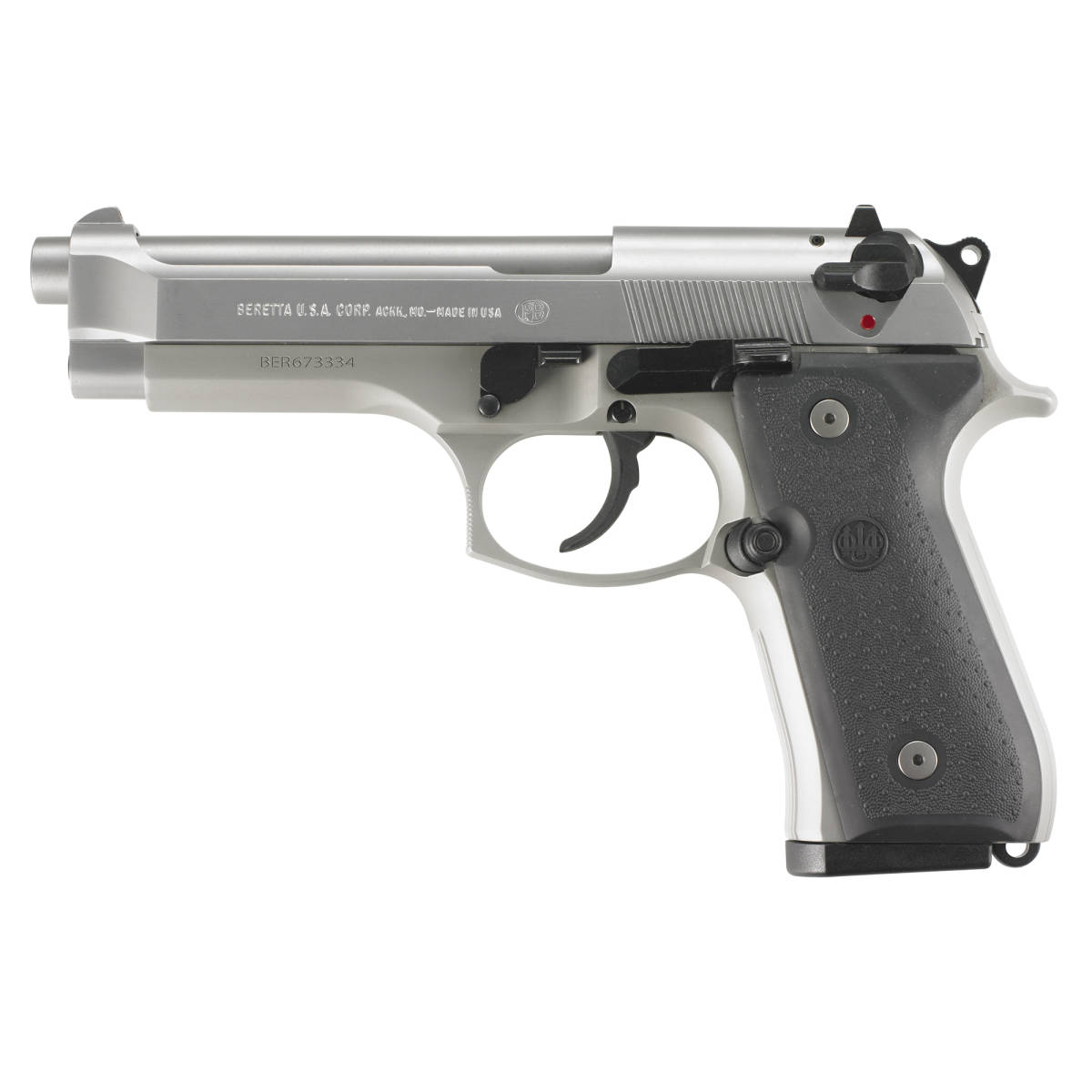 Beretta 92FS Magazine 9mm Luger 10+1 Stainless Steel Black Factory OEM-img-0