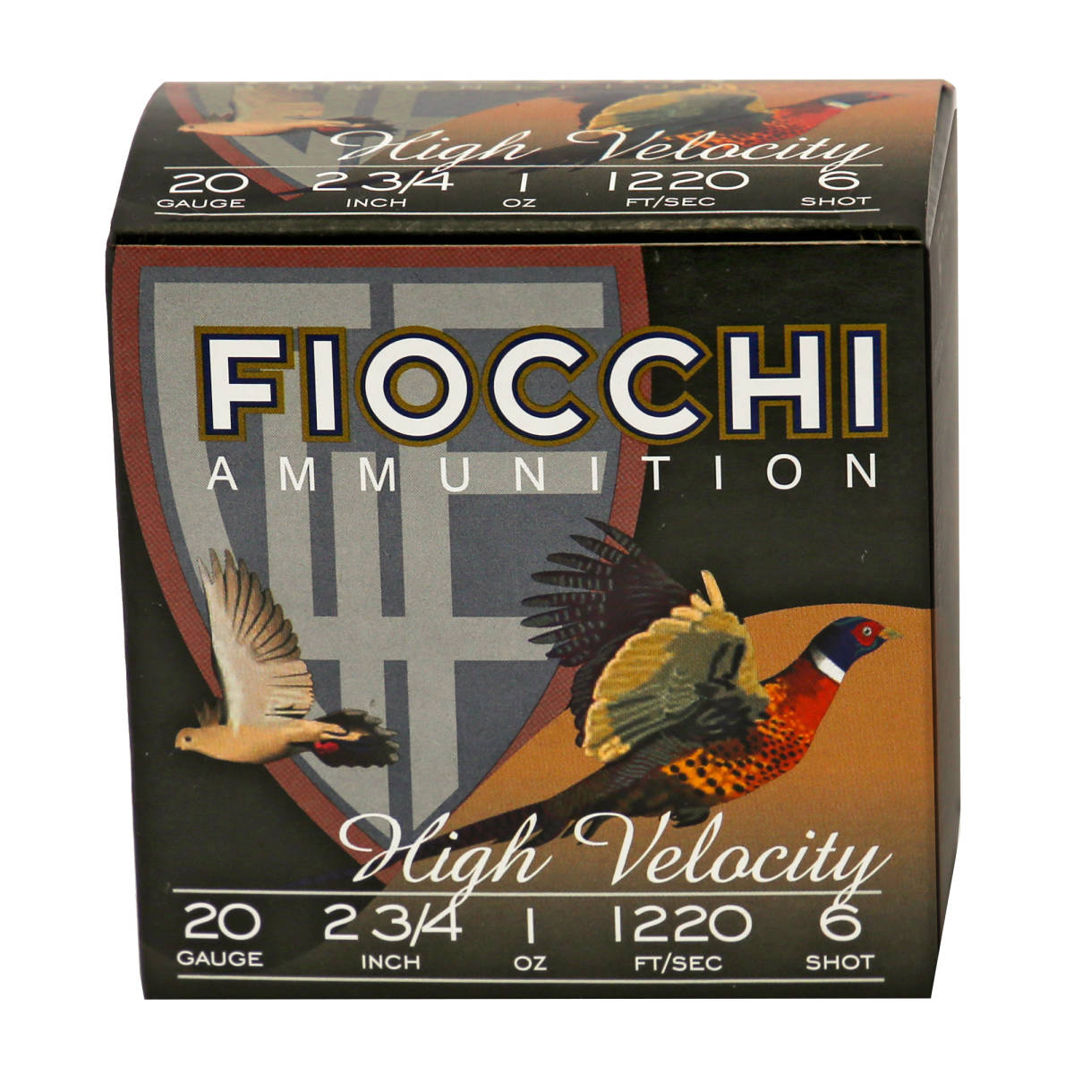 Fiocchi 20HV6 Field Dynamics High Velocity 20Gauge 2.75” 1oz 6Shot 25...-img-0