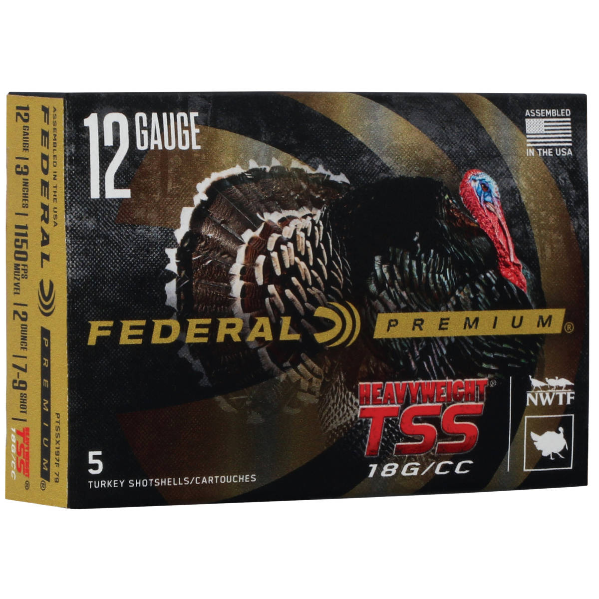 Federal PTSSX197F79 Premium Turkey Heavyweight TSS 12 Gauge 3” 2 oz ...