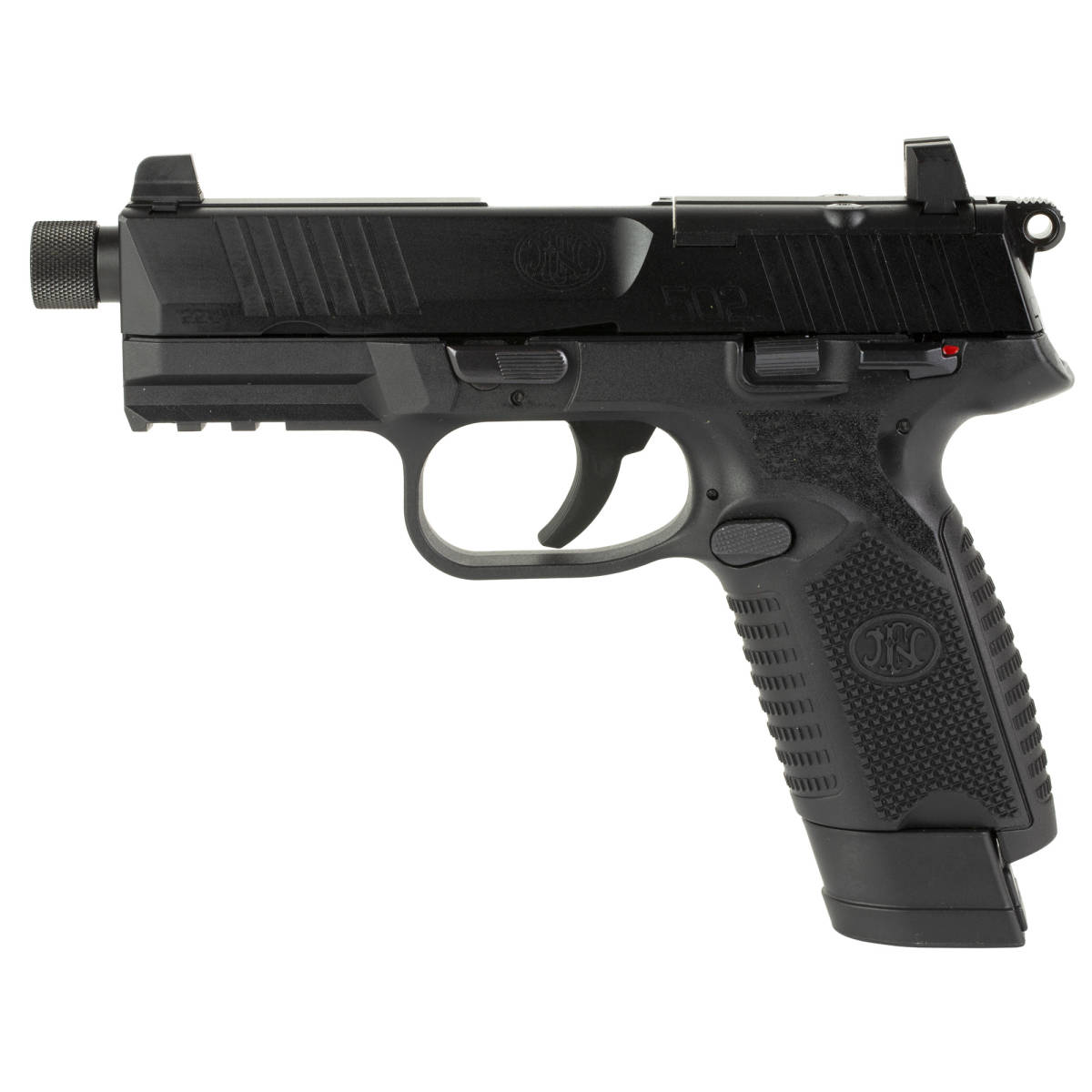FN FNH 502 Tactical All Black Threaded 22 LR 2 Mags 4.6in 66-101010-img-0