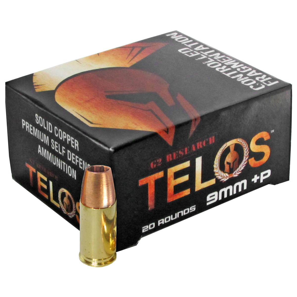 G2 Research G00619 Telos 9mmLuger+P 92gr Fracturing Copper Hollow Point...-img-0