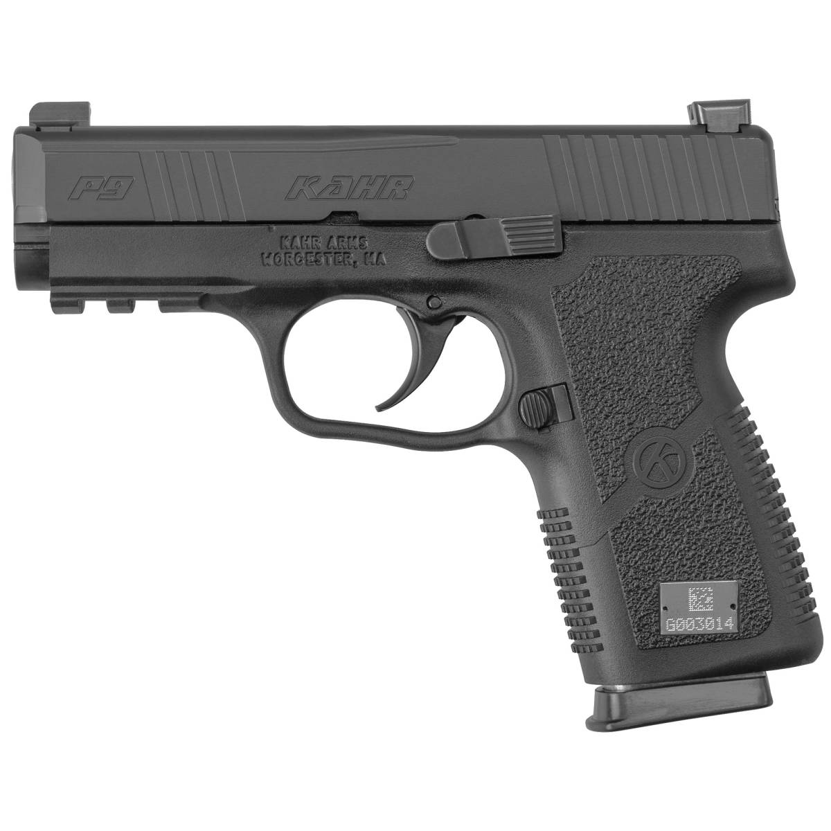 Kahr Arms KP90S94N P9-2 9mm Luger 7+1 3.60” Barrel, Black Finish...-img-0