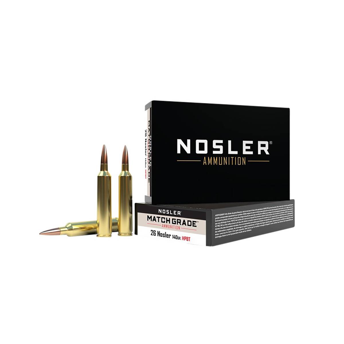 Nosler 51288 Match Grade 26Nosler 140gr Custom Competition Hollow Point...-img-0