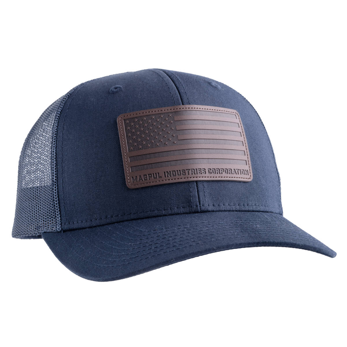 Magpul Standard Trucker Hat Navy Leather Patch Adjustable MAG1212410-img-0