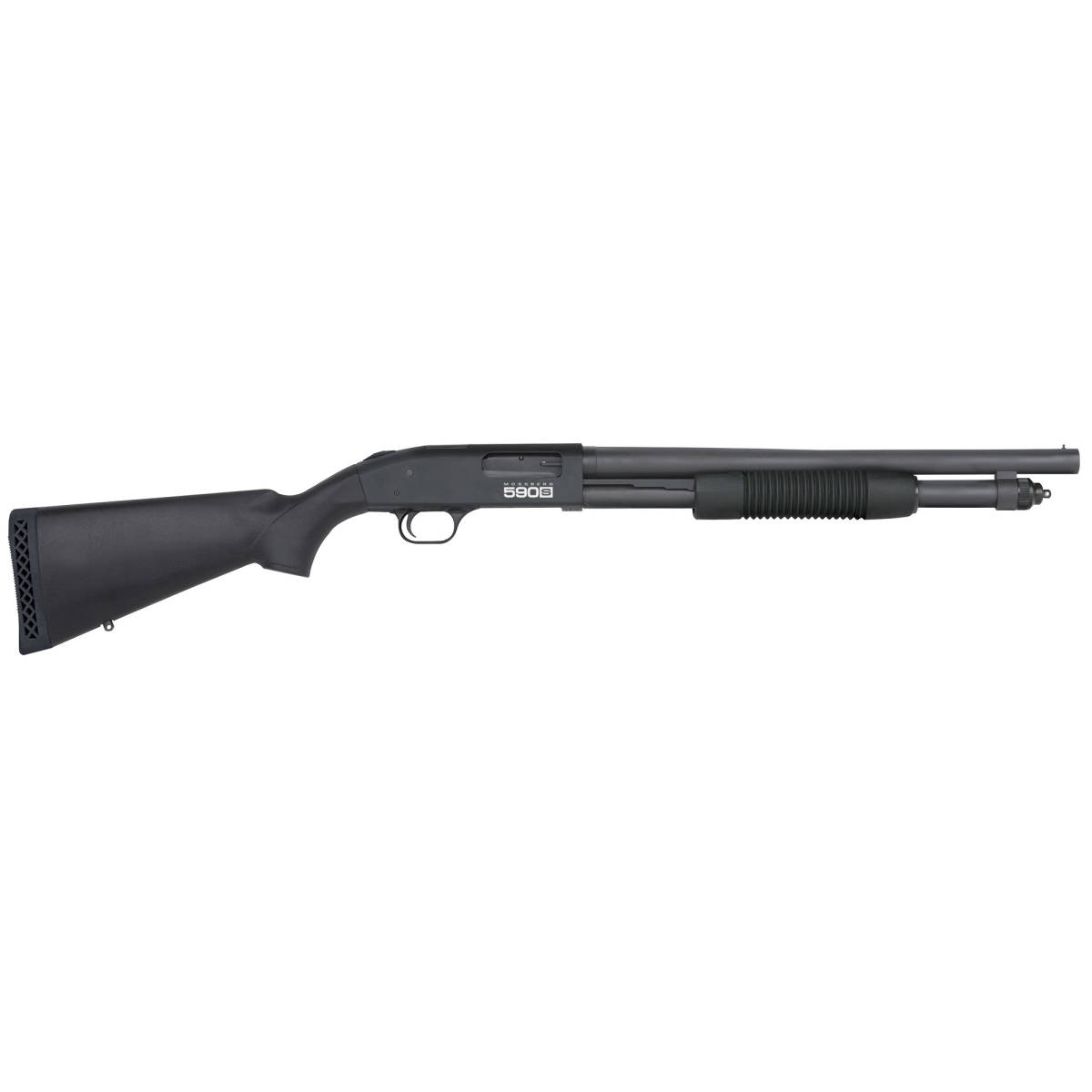 Mossberg 51605 590S 12 Gauge Pump 3” 9+1 18.50” Matte Blued Steel...-img-0