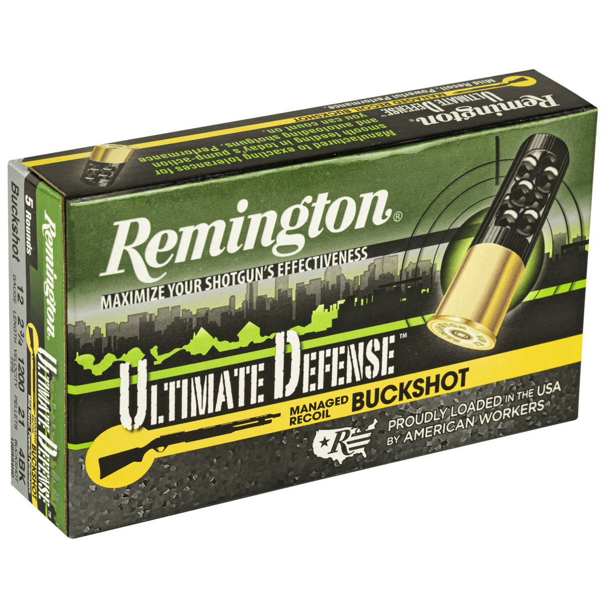 Remington Ammunition 20637 Ultimate Defense Buckshot 12Gauge 2.75”...-img-0