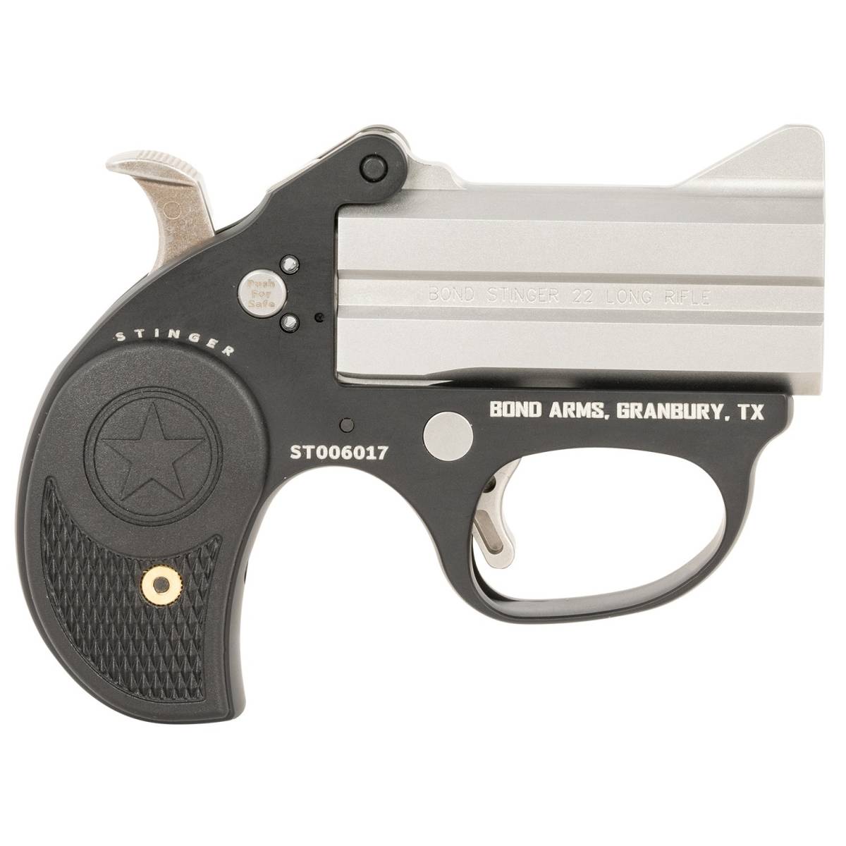 Bond Arms BAST Stinger 22 LR 2rd, 3” Double Matte Stainless Steel...-img-0