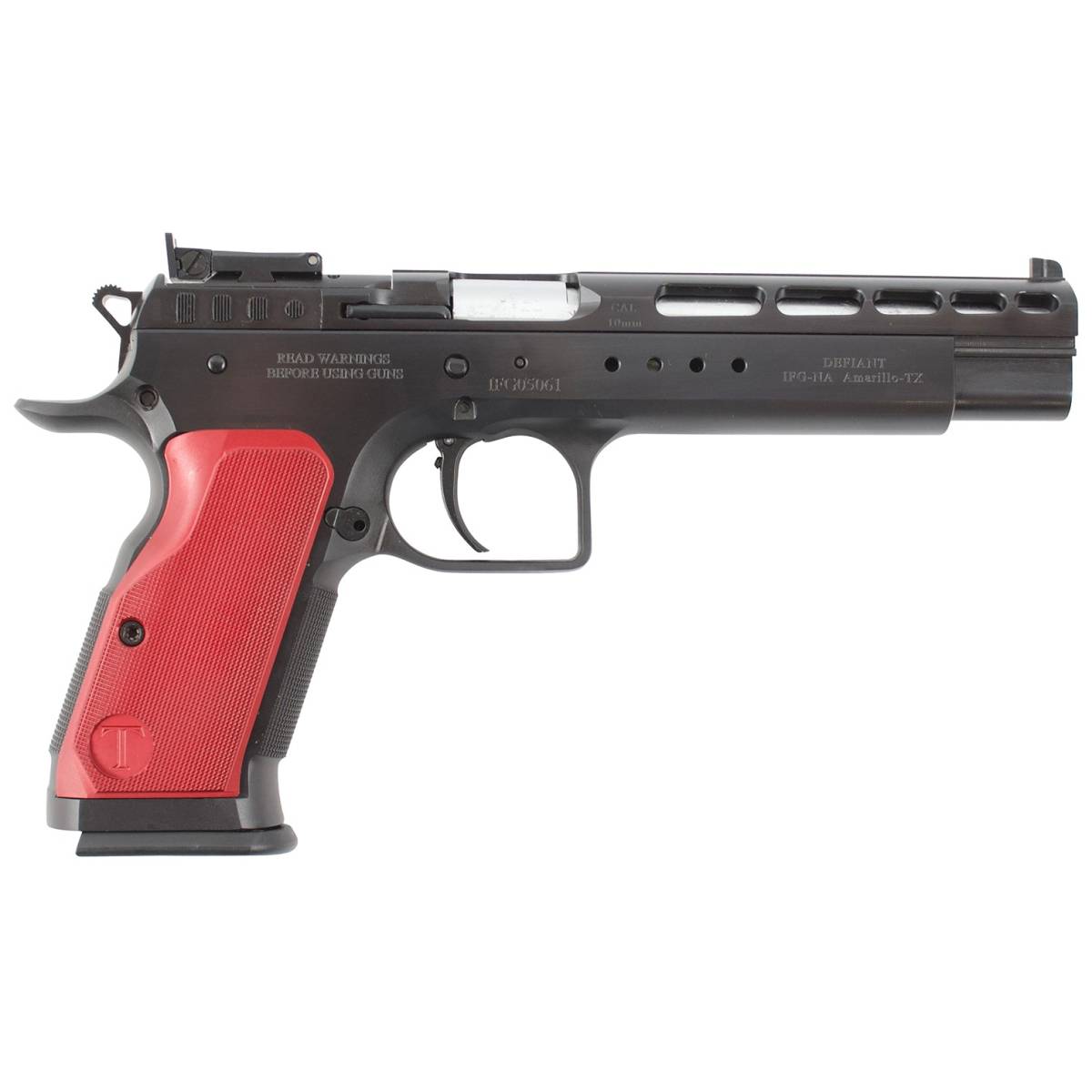 Tanfoglio TFGOLDM10OR Gold Match 10mm Auto 14+1, 6” Blued Polygonal...-img-0