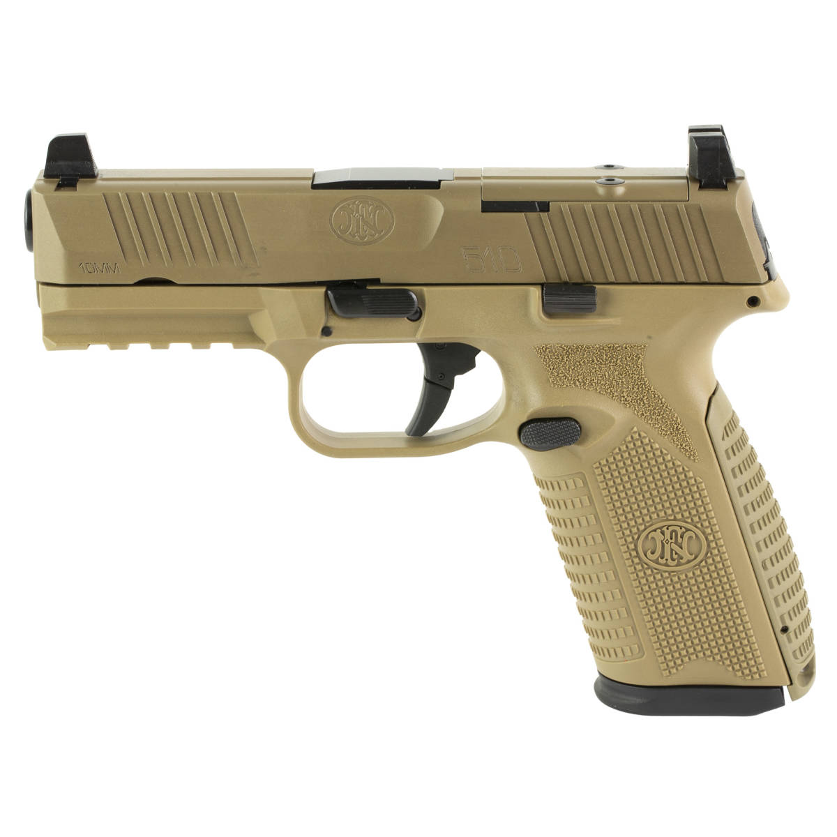 FN 66101382 510 MRD Full Size 10mm Auto 10+1, 4.10” Black Target Crown-img-0