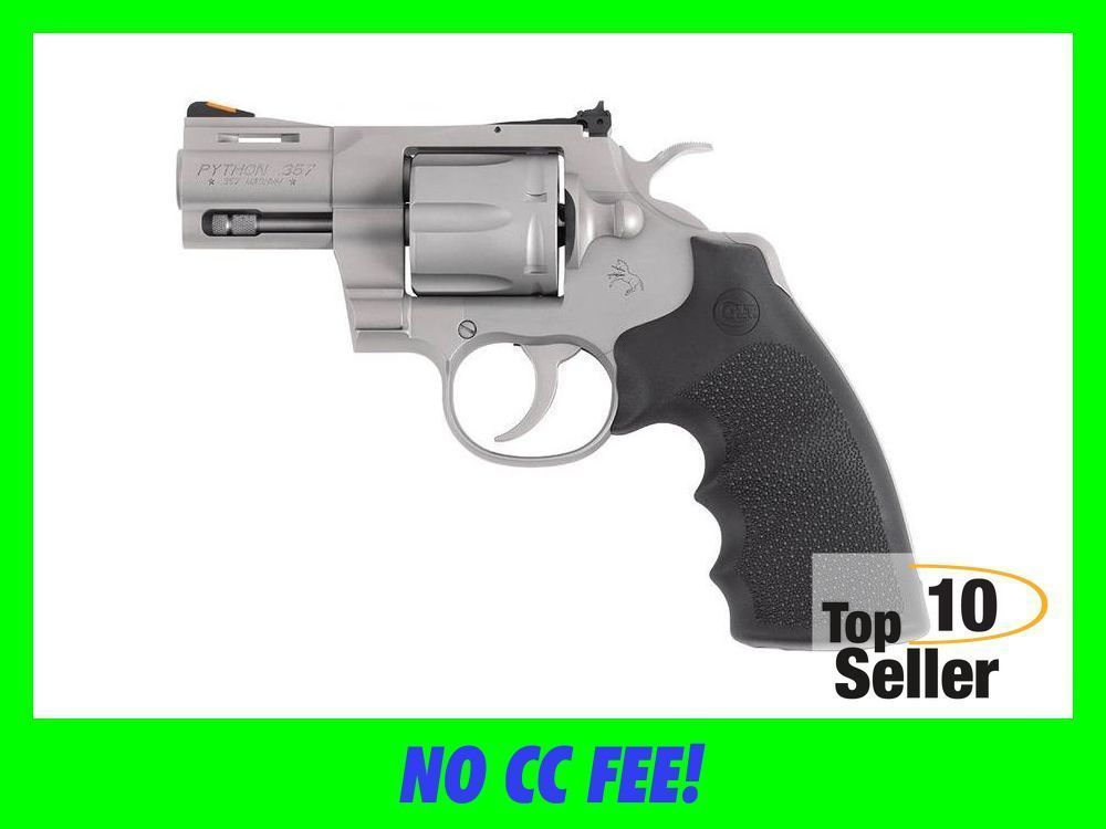 Matte Stainles Python CLT PYTHON 357MAG 2.5 MATTE SS HOGUE 6RD - Revolvers at GunBroker.com ...