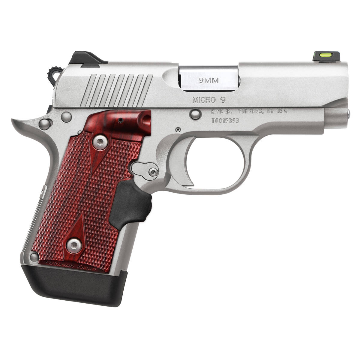 Kimber Mfg.,inc 3700482 Micro 9 Stainless Steel 9mm 7+1 3.15” Satin...-img-0