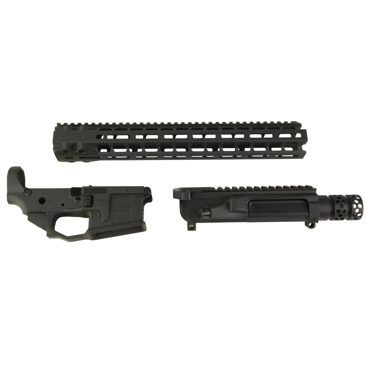 Radian Weapons R0411 Builder Kit Black, A-DAC 15 Fully Ambi Lower, 14”-img-0