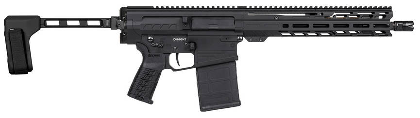 CMMG Dissent MK3 Braced 308 Win 12.5" Armor Black 38A850CAB-img-0