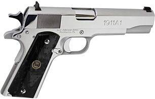 IVER JOHNSON 1911A1 .38 SUPER 5” FS 9RD CHROME BLACK PEARL-img-0
