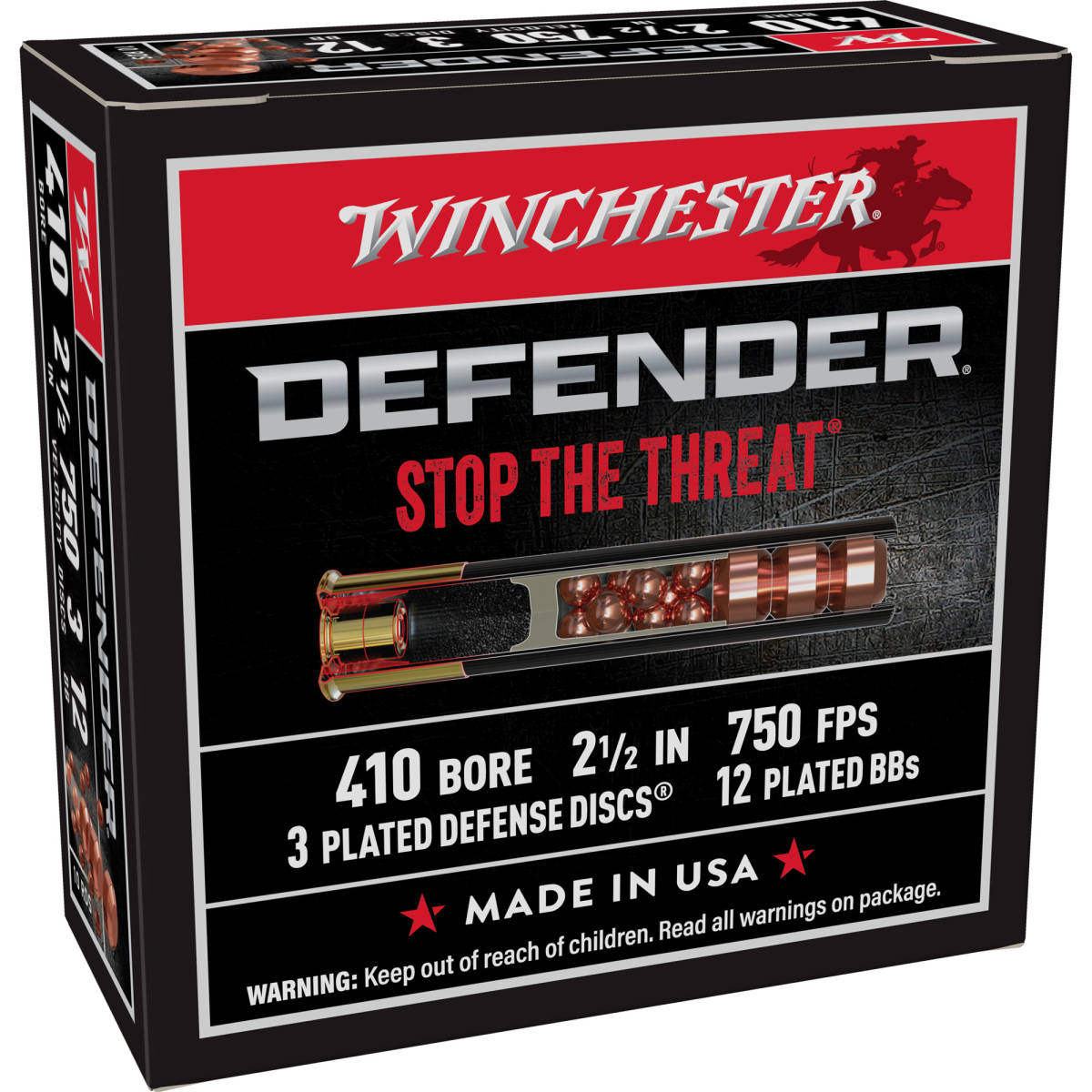 Winchester Ammo S410PDX1 PDX1 Defender 410Gauge 2.50” 3Defense Discs...-img-0
