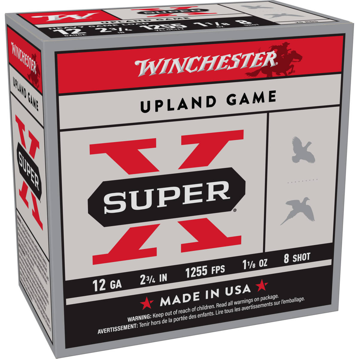 Winchester Ammo XU12H8 Super X Heavy Game Load 12Gauge 2.75” 1 1/8oz...-img-0
