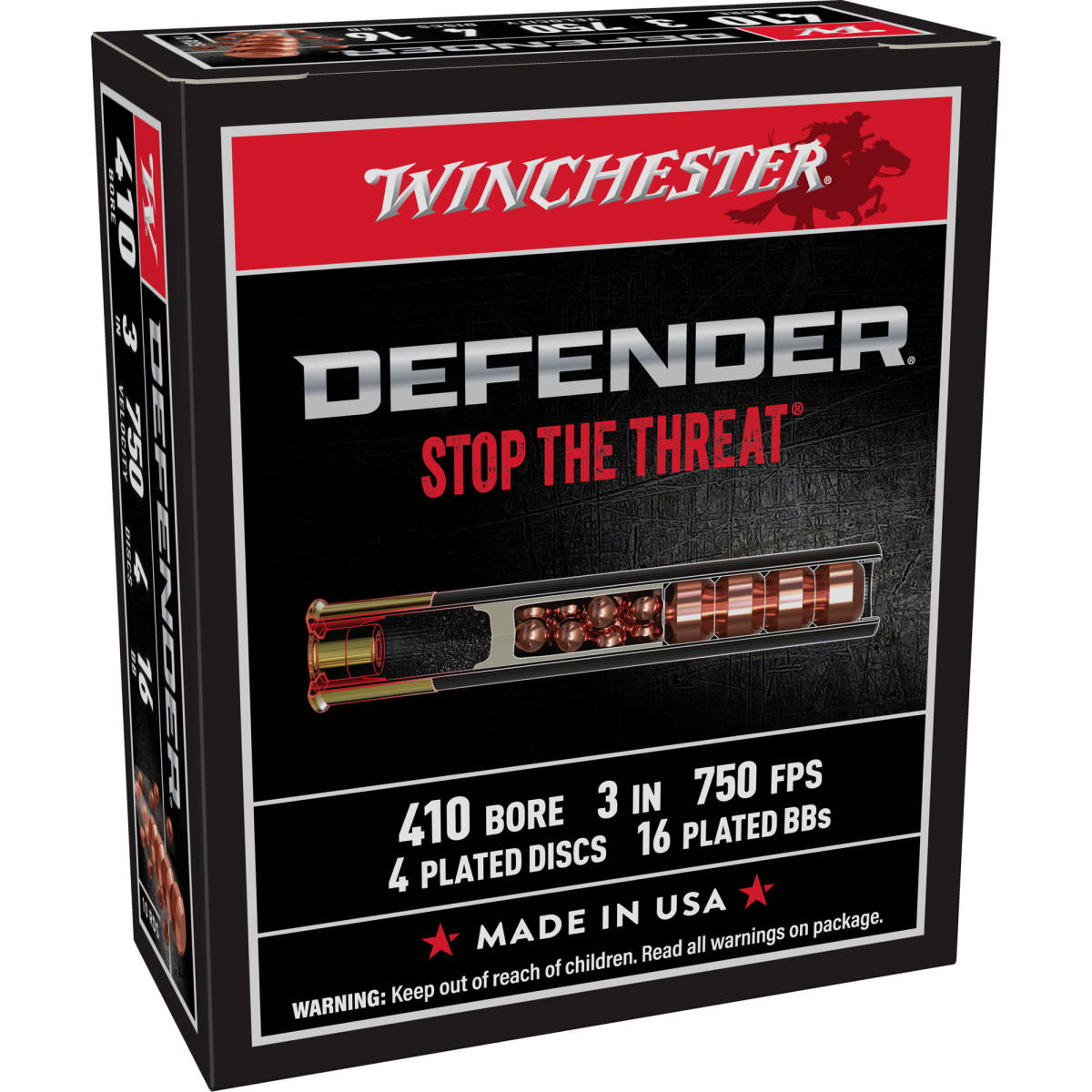 Winchester Ammo S413PDX1 PDX1 Defender Combo 410Gauge 3” 4Defense...-img-0