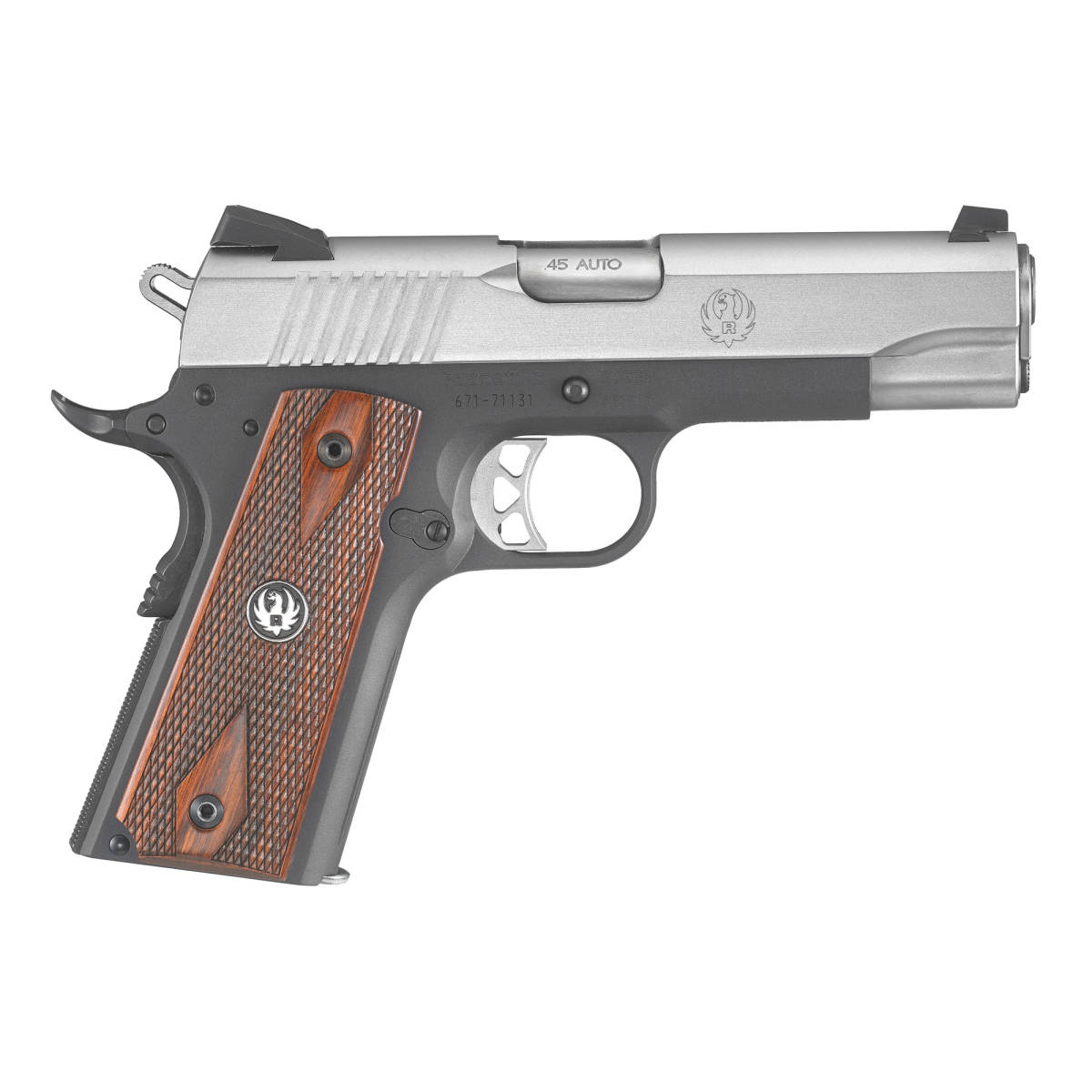 Ruger SR1911 Commander 45 ACP 4.25" 7+1 Stainless 6711 736676067114-img-0
