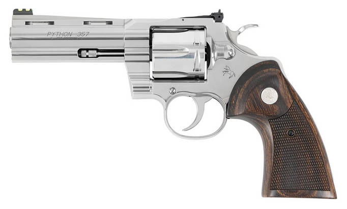 Colt Python Target 357 Mag/38 Spl 6rd Stainless Walnut Medallion...-img-0