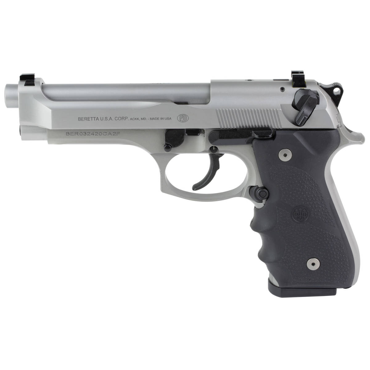 Beretta 92FS Magazine 9mm Luger 10rd Stainless Steel Black Factory OEM-img-0