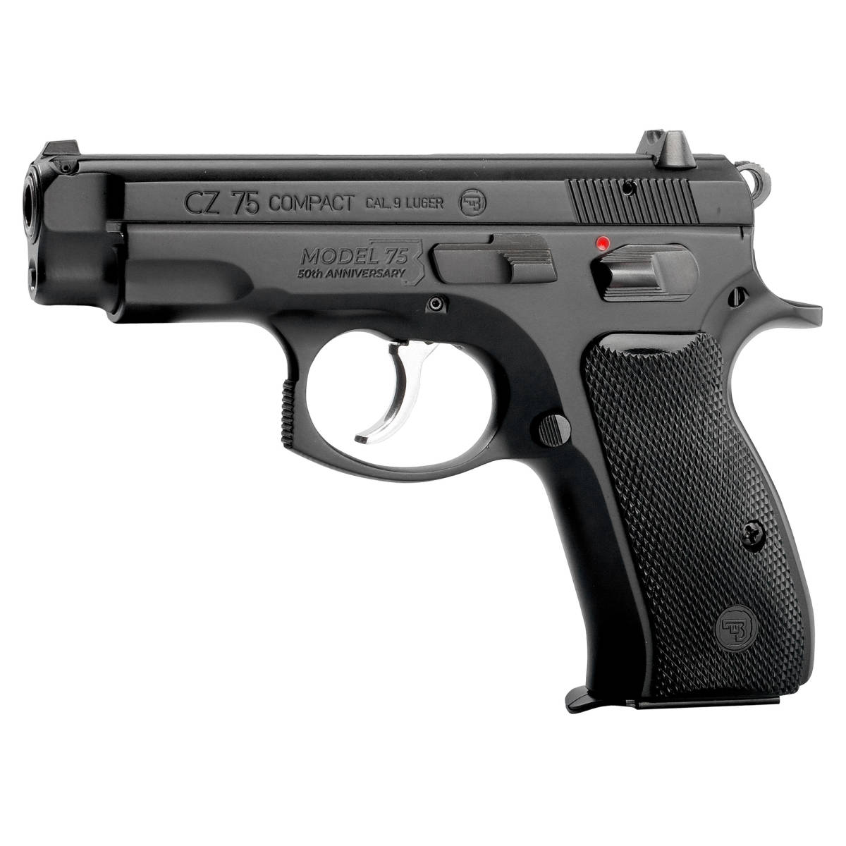 CZ 75 COMPACT 50TH ANNIVERSARY 9MM FS 10RD BLACK POLYCOTE-img-0