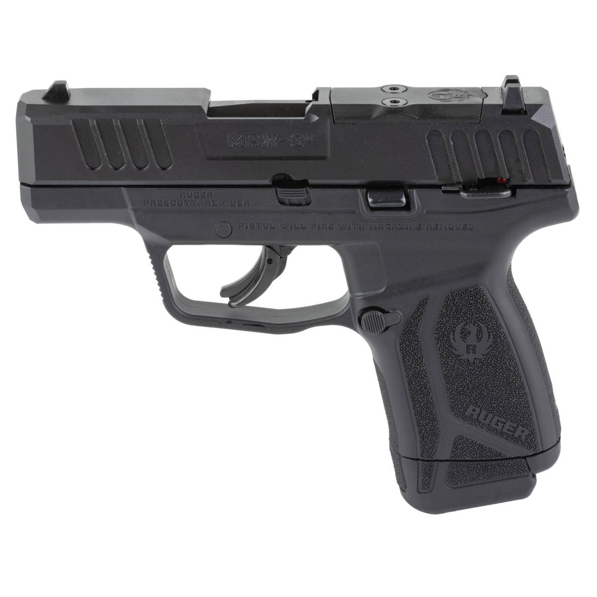 Ruger Max-9 9mm Luger Pistol 3.20 Black Oxide 3514-img-0