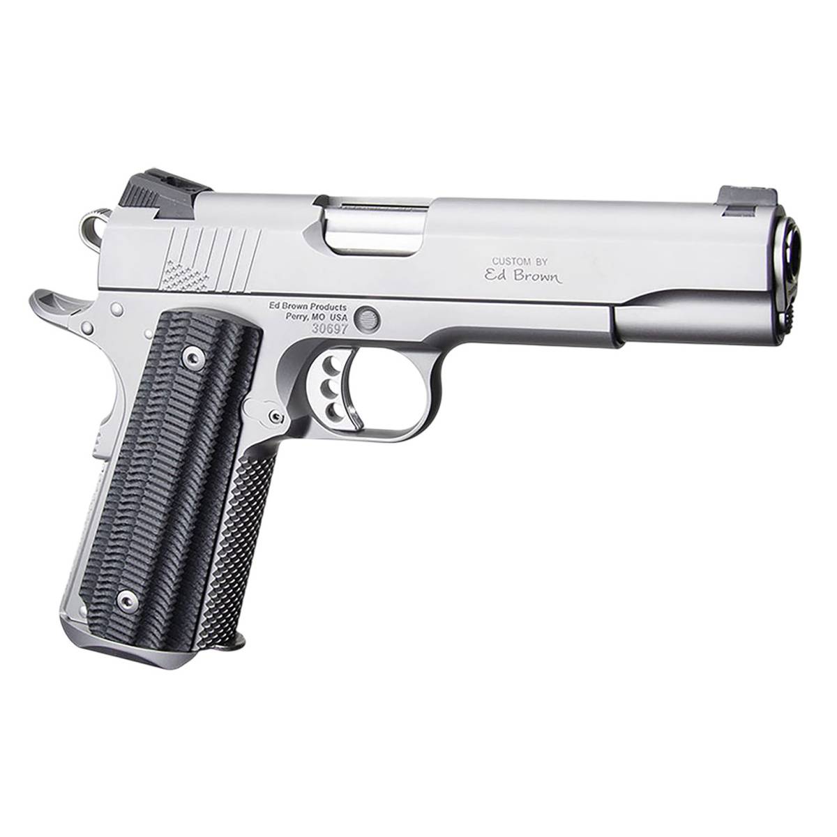 Ed Brown BASESS2A 1911 2nd Amendment 45 ACP 7+1 5” Stainless Steel...-img-0