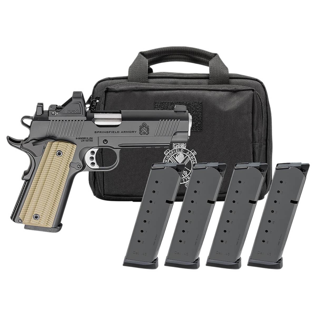 Springfield Armory 1911 Operator Pistol 45 ACP 4.25" 8rd Tritium Night...-img-0