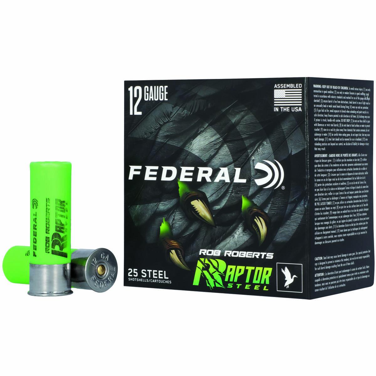 Federal RRS1384 Rob Roberts Raptor 12Gauge 3” 1 3/8oz 4Shot 25 Per ...