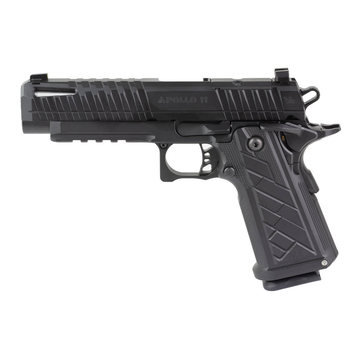 LFA Apollo 11 9mm 4.9” 18rd Cerakote Black HG8640-N 787450998117-img-0