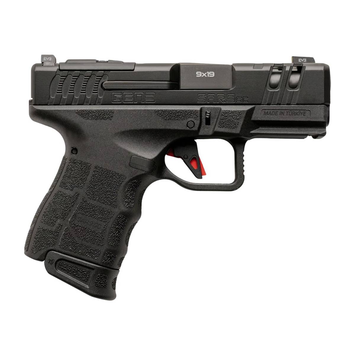 Sarsilmaz SAR9SCG3BL10 SAR9 Gen3 Sub-Compact 9mm Luger 10+1 3.30”...-img-0