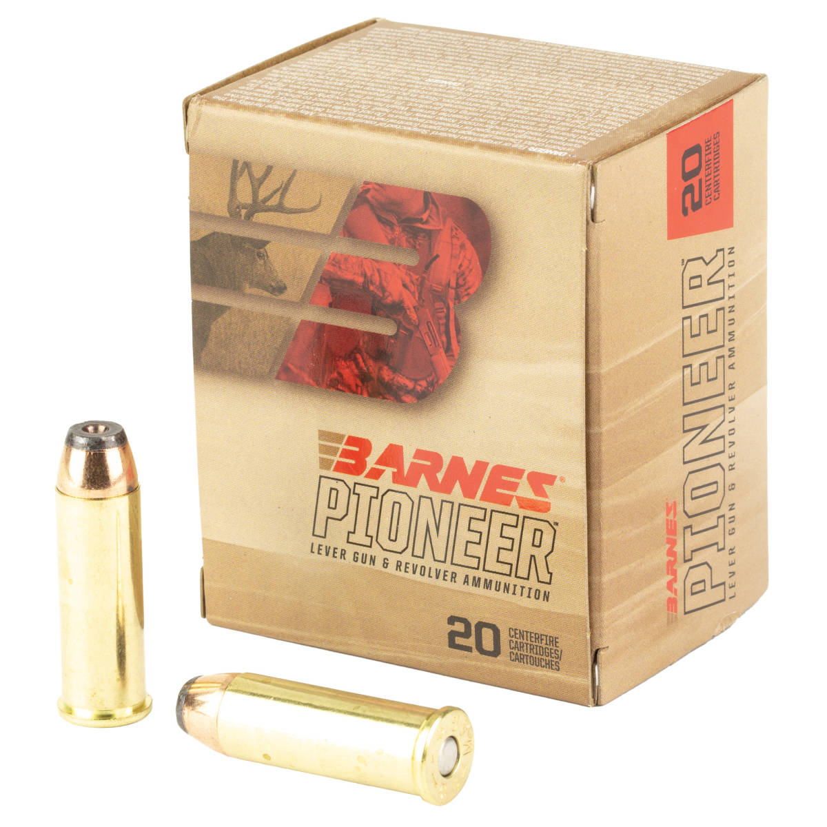 Barnes Bullets 32172 Pioneer 44RemMag 300gr Jacketed Hollow Point 20 Per-img-0