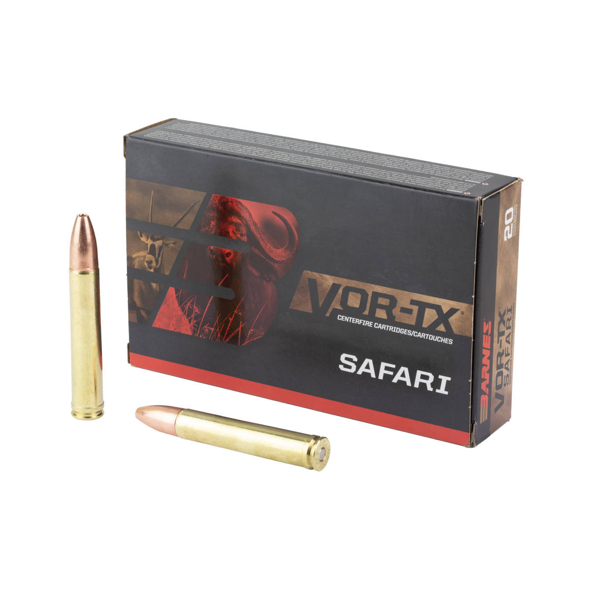 Barnes Bullets 22022 VOR-TX Safari 458Win Mag 450gr TSX Flat Base 20 Per-img-0