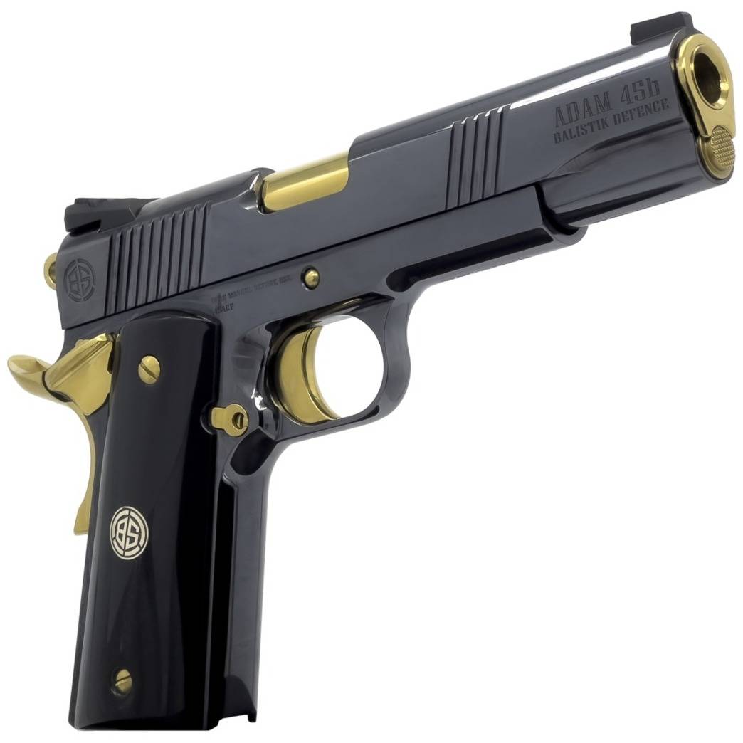 Dickinson LLC DKSN45AB Adam 1911 Acoustic Full Size 45 ACP 8+1 5” Gold-img-0