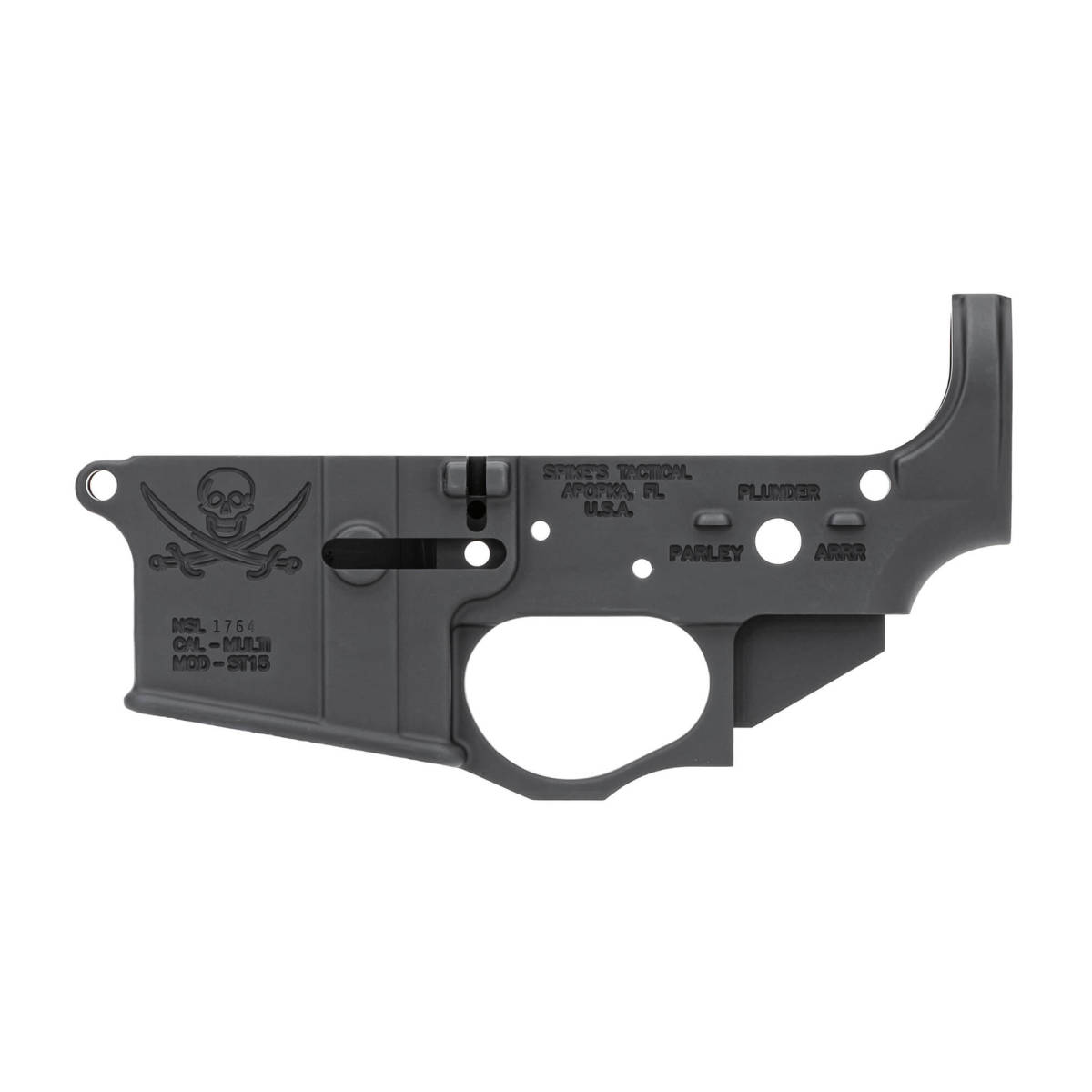 Spikes STLS016 Calico Jack Stripped Lower Receiver Multi-Caliber 7075-T6-img-0