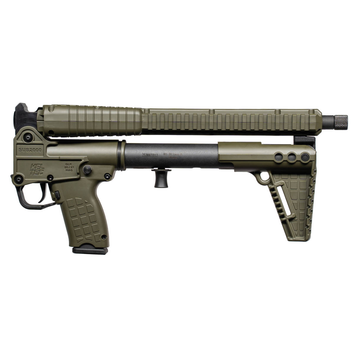 Kel-Tec SUB2K10GLKGRN SUB2000 Gen3 10mm Auto 15+1 16.15” Black...-img-0